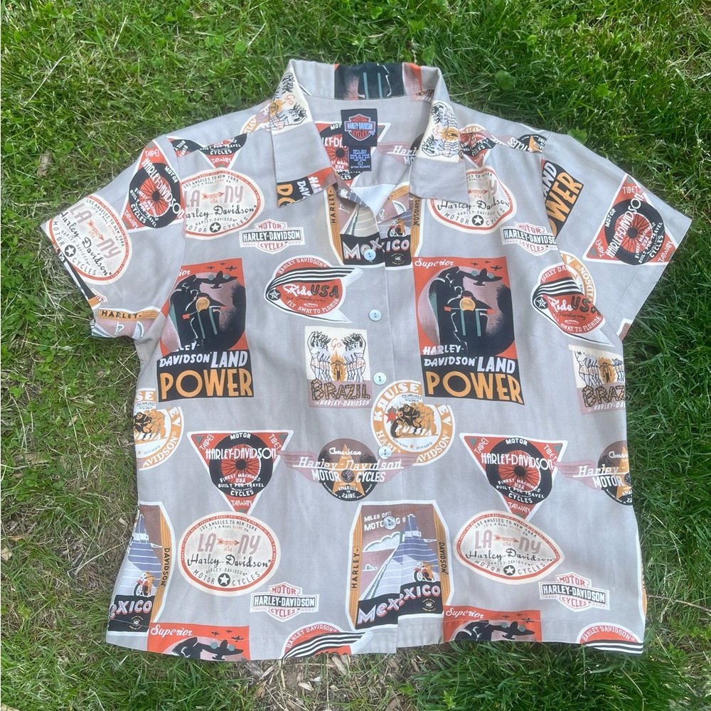 Harley Davidson button up